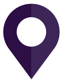 Purple Map Pin Icon