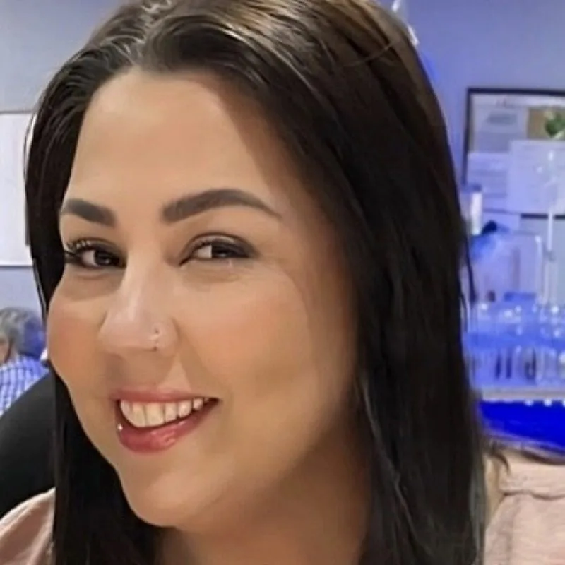 Juliana Estrada- female with long dark hair and dark eyes